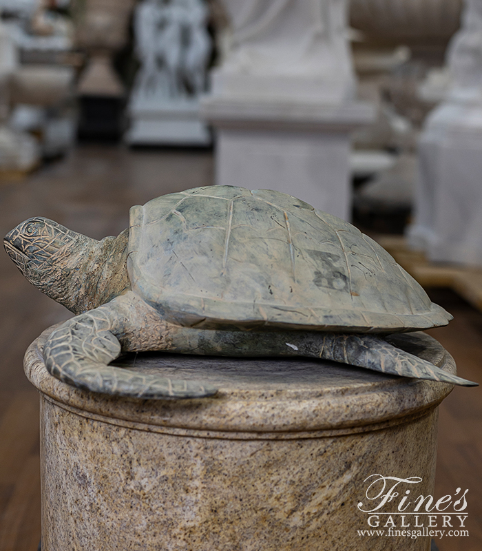 Bronze Statues  - Green Sea Turtle Bronze Statue - BS-1419